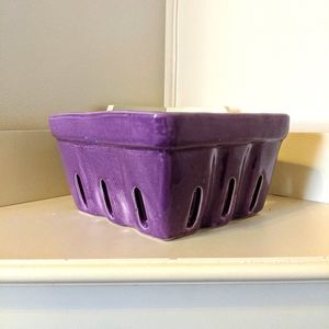 Ceramic Purple Berry/Produce Basket